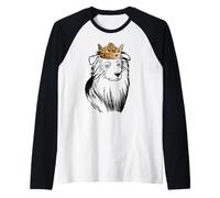 Cane da Pastore Australiano con Corona Maglia con Maniche Raglan
