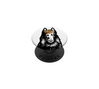 Cane da pastore belga con corona PopSockets PopGrip Adesivo
