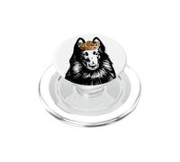 Cane da pastore belga con corona PopSockets PopGrip per MagSafe