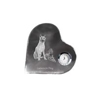 Cane da pastore belga Laekenois orologio a forma di cuore con cane Art-Dog