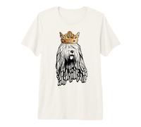 Cane da Pastore Bergamasco con Corona Maglietta Premium