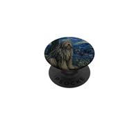Cane da pastore Bergamasco Van Gogh Notte stellata PopSockets PopGrip Adesivo