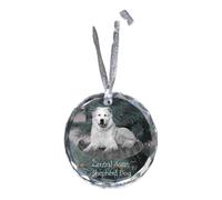 Cane da pastore dell'Asia centrale medaglia di cristallo con cane Art-Dog