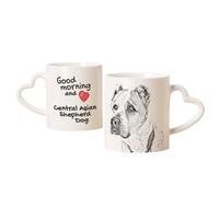 Cane da pastore dell'Asia centrale tazza con cane buongiorno cuore Art-Dog