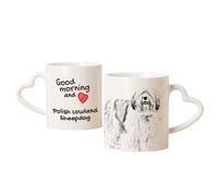 Cane da pastore delle pianure polacche tazza con cane buongiorno cuore Art-Dog