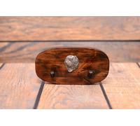 Cane da pastore di Vallée - appendino in legno con un cane Art Dog IT