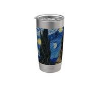 Cane da pastore olandese Van Gogh Notte stellata Bicchiere termico in acciaio inox doppia parete