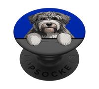 Cane da pastore polacco delle pianure carino che sbircia PON amante dei cani PopSockets PopGrip Adesivo