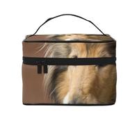 Cane da pastore scozzese a pelo lungo, Lassie, cani grandi e soffici, animali domestici, borsa da viaggio per il trucco da donna, grande organizer per cosmetici
