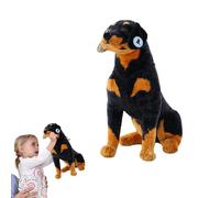 Cane da pastore tedesco in peluche - statuetta in , statuetta canina realistica, animale in peluche soffice | grande cuscino da abbraccio per decorazione della camera, ornamento per divano, ragazzi e