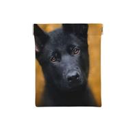 Cane da pastore tedesco nero stampato, Spremere il portafoglio superiore da donna Borsa portaoggetti Piccola portamonete Portamonete