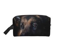 Cane da pastore tedesco, organizer per cosmetici di grande capacità, borsa da viaggio per il trucco da donna