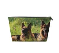Cane da pastore tedesco stampato, Borsa da toilette Borsa per trucco Borsa per cosmetici Borsa da toilette da viaggio portatile