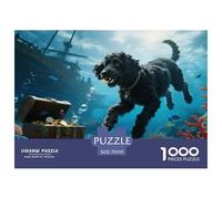 Cane d'acqua portoghesepuzzle Da 1000 Pezzi Cane Adatto Per Adulti E Bambini, Puzzle Delfino, Gioco Genitori Bambini, Impegnativo70x50cm/1000pcs