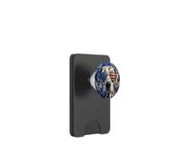 Cane dalmata che indossa occhiali bandiera americana arte americana PopSockets PopWallet per MagSafe