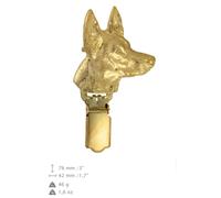 Cane dei Faraoni - clip dorata con l'immagine di un cane Art Dog IT