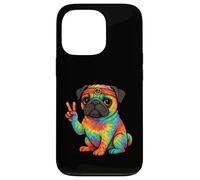 Cane del carlino hippie che mostra il segno di pace Custodia per iPhone 13 Pro