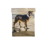 Cane del cielo del mare di Border Collie, Spremere il portafoglio superiore da donna Borsa portaoggetti Piccola portamonete Portamonete