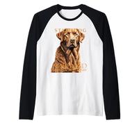 Cane del Territorio del Maryland The Retriever 2 Maglia con Maniche Raglan