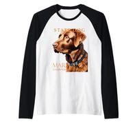 Cane del Territorio del Maryland The Retriever Maglia con Maniche Raglan