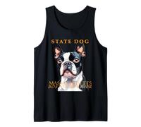 Cane del Territorio del Massachusetts The Boston Terrier Art Canotta
