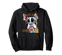 Cane del Territorio del Massachusetts The Boston Terrier Artistic Felpa con Cappuccio