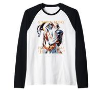 Cane del Territorio della Pennsylvania The Great Dane Maglia con Maniche Raglan