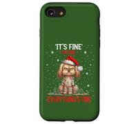 Cane di Natale con il computer portatile Caffè IV Tutto va bene Custodia per iPhone SE (2020) / 7/8