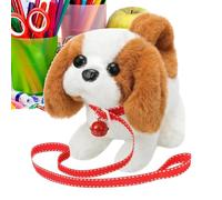 Cane di peluche elettrico - 2026 Animale da compagnia che abbaia e muove la coda | Giocattolo elettronico interattivo di peluche per animali domestici giocattolo con guinzaglio ma senza fibbia per