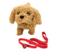 Cane di peluche elettronico che cammina abbaiando la coda che agita il