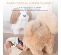 Cane di peluche elettronico che cammina abbaiando la coda che agita il
