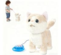 Cane di Peluche Interattivo Che Cammina e Abbaia, Cucciolo con Coda Che Scodinzola e Lecca, Giocattolo Robotico Realistico con Musica, Regalo di Compleanno per Adulti Style C