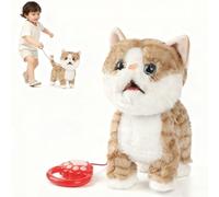 Cane di Peluche Interattivo Che Cammina e Abbaia, Cucciolo con Coda Che Scodinzola e Lecca, Giocattolo Robotico Realistico con Musica, Regalo di Compleanno per Adulti Style H