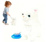 Cane di Peluche Interattivo Che Cammina e Abbaia, Cucciolo con Coda Che Scodinzola e Lecca, Giocattolo Robotico Realistico con Musica, Regalo di Compleanno per Adulti Style G