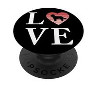 Cane Di Razza Barbet Parola Amore Tipografia PopSockets PopGrip Adesivo