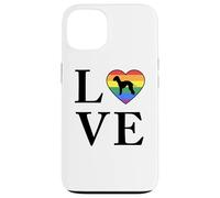 Cane Di Razza Bedlington Terrier Parola Amore Tipografia Custodia per iPhone 13
