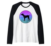 Cane Di Razza Cane Corso Galassia Spazio Maglia con Maniche Raglan