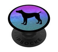 Cane Di Razza Cane Corso Galassia Spazio PopSockets PopGrip Adesivo