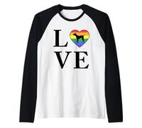 Cane Di Razza Cane Corso Parola Amore Tipografia Maglia con Maniche Raglan