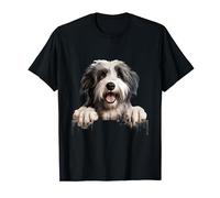 Cane di razza cucciolo che sbircia - Polish Lowland Sheepdog Maglietta