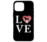Cane Di Razza Finnish Hound Parola Amore Tipografia Custodia per iPhone 16 Pro Max