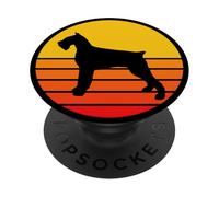 Cane Di Razza Giant Schnauzer Retro PopSockets PopGrip Adesivo
