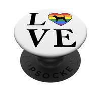 Cane Di Razza Jack Terrier Parola Amore Tipografia PopSockets PopGrip Adesivo