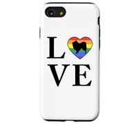 Cane Di Razza Volpino Italiano Parola Amore Tipografia Custodia per iPhone SE (2020) / 7 / 8
