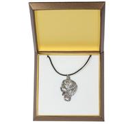 Cane di San Bernardo - collana rivestita in argento, in una scatola, Art Dog IT