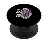 Cane di Terranova con il detto "i miei migliori amici hanno" PopSockets PopGrip Adesivo
