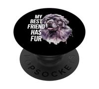 Cane di Terranova con il detto "i miei migliori amici hanno" PopSockets PopGrip Adesivo