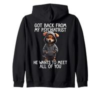 Cane Dice Che Lo Psichiatra Torna dal Mio Psichiatra Felpa con Cappuccio