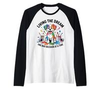 Cane Divertente Che Vive Il Sogno Una brutta decisione alla Volta Maglia con Maniche Raglan