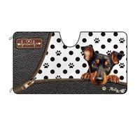 Cane Doberman Pinscher Parasole Auto Parabrezza Pieghevole Parasole per Auto Anti-UV Copri Parabrezza per Car Universale per SUV Estate Camion S